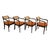 Wood 1960s Set Eight Federal Style Japanned & Gilded Dining Arm Chairs Kittinger Furniture For Sale - Image 7 of 17