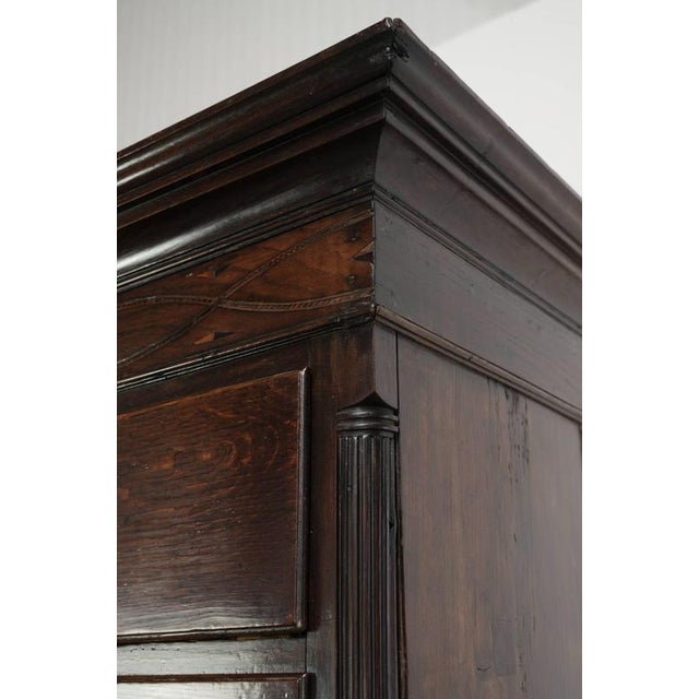 Brown Antique English Chest of Drawers in Oak, 1700s For Sale - Image 8 of 15