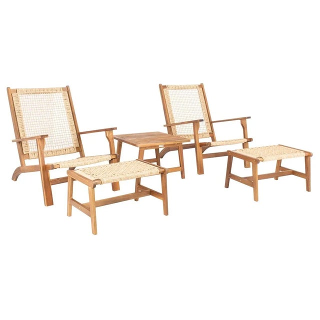 Brown Chantelle 5 Piece Living Set - Natural For Sale - Image 8 of 9