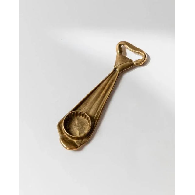 Mid-Century Brass Tie Bottle Opener from Vezzani, Italy, 1970s For Sale - Image 10 of 11