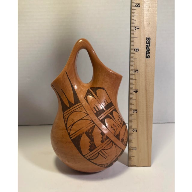 Vintage Hopi Pottery by Kathleen Collateta Polychrome Wedding Vase For Sale In Los Angeles - Image 6 of 7