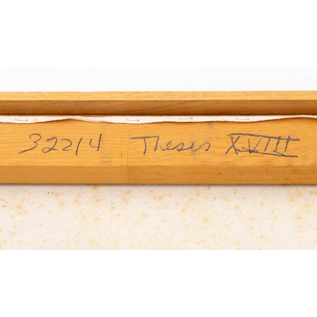 Jack Roth "Thesis Xviii" Acrylic on Canvas, 1981 For Sale - Image 12 of 15