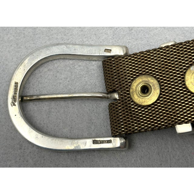 Late 20th Century Pat Areias Sterling & Bronze Mesh Belt For Sale In Houston - Image 6 of 6