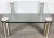 Mid-Century Modernist Cocktail Table with Cylindrical Brushed Nickel Legs For Sale - Image 4 of 6