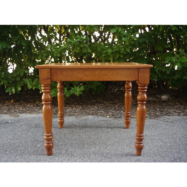 Wood Square Spruce Dining Table, 1950s For Sale - Image 7 of 7