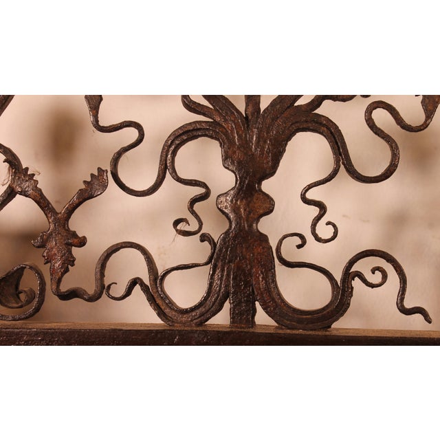 Early 19th Century Sicilian Cart Axle in Wood and Wrought Iron For Sale - Image 11 of 14