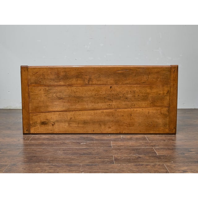 18th Century French Fruitwood Farm Table With H-Form Stretcher and Warm Patina For Sale - Image 12 of 12