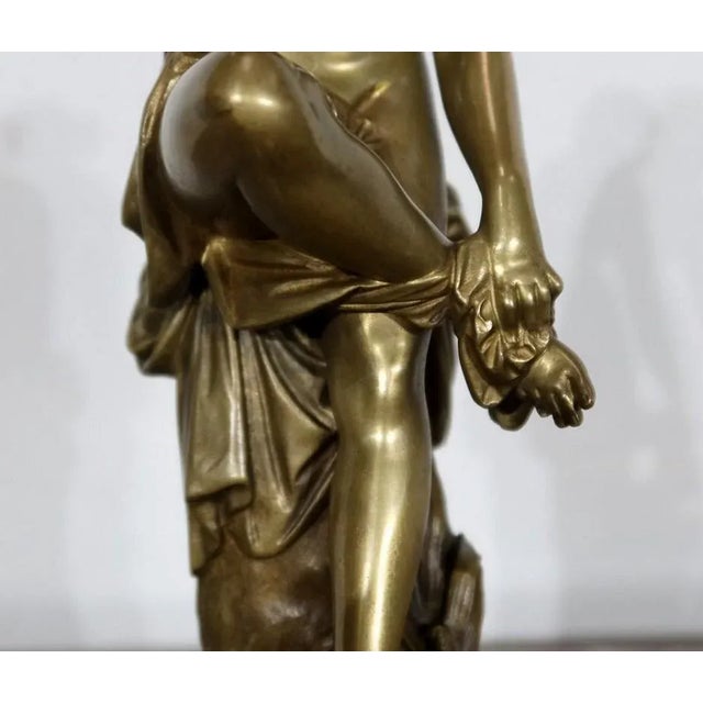 A. Carrier-Belleuse, Female Bather, Mid-19th Century, Bronze For Sale - Image 6 of 18