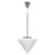 Art Deco Pendant Light in Chrome & Milk Glass, 1970s For Sale - Image 12 of 12
