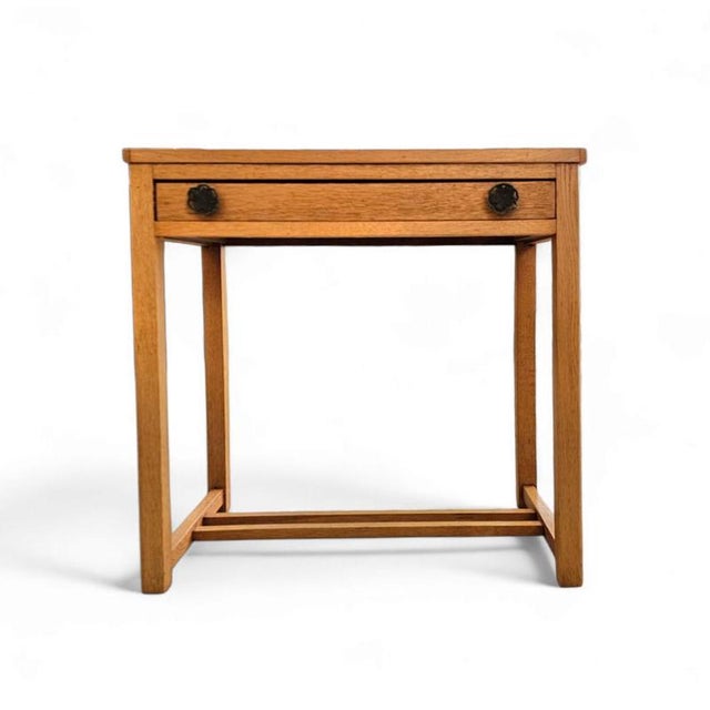 Oak Side Table, 1970s For Sale - Image 14 of 15