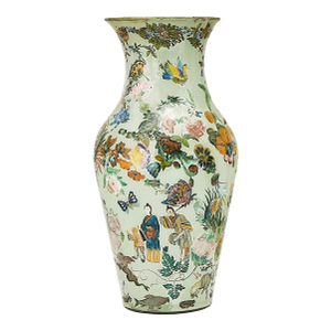 Early 19th Century Victorian Decalomania Decorative Vase, London