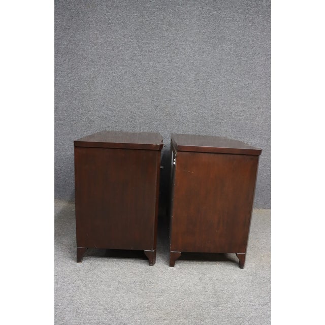 Brownstone Furniture Reeded Front Nightstands – Pair For Sale - Image 9 of 13