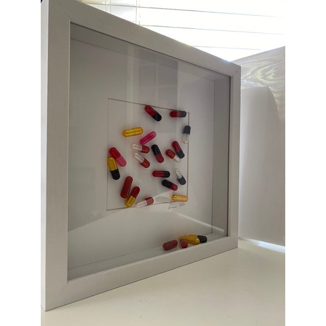 "My Pills" collection created by Rinat Lavi and incorporates colorful capsules to create a collage. These pieces are a...