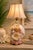 Vintage Seashell-Filled Glass Table Lamp With Pink Shell Base For Sale - Image 4 of 5
