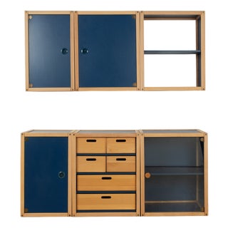 Vintage Chest of Drawers from Flötotto, 1970s, Set of 6 For Sale