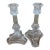 Pair of Tiffany & Co. Heavy Lead Crystal 8.25" Baroque Dolphin Candlesticks For Sale