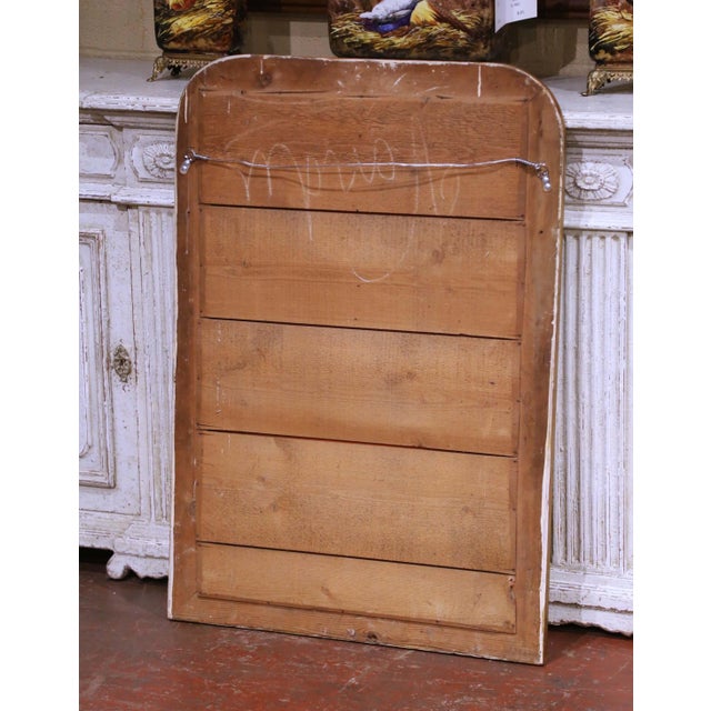 Glass 19th Century French Louis Philippe Silver Leaf Mirror With Gilt Accents For Sale - Image 7 of 7