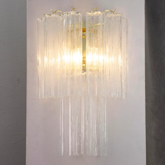 A great classic of italian vintage design and at the same time a magnificent contemporary wall lamp in murano mura-...