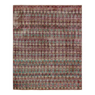 1960s Vintage Zeki Müren Art Deco Rug With Geometric Patterns For Sale