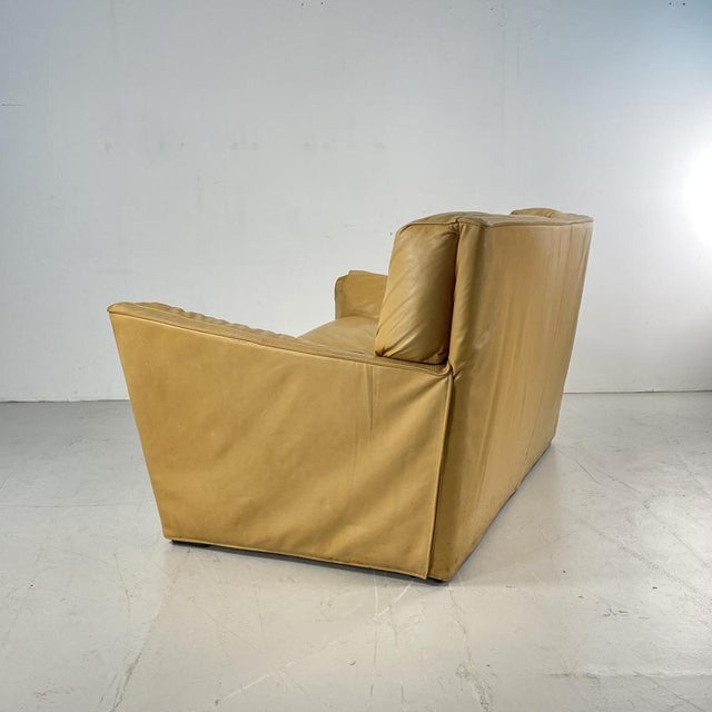 1980s Italian Leather 2 Seater Sofa, 1980s For Sale - Image 5 of 13