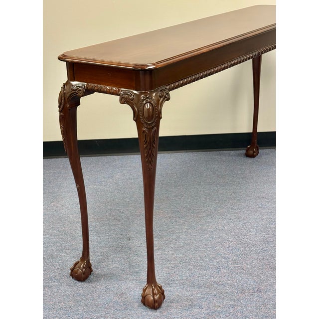 Vintage Councill Craftsman Georgian Console Sofa Table For Sale - Image 11 of 12