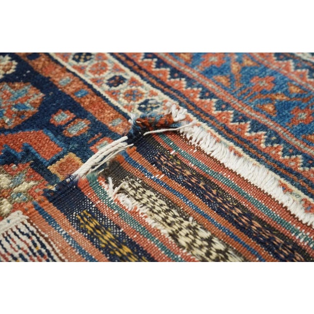 Antique Afshar Rug 4'1'' x 6'3'' For Sale - Image 10 of 10