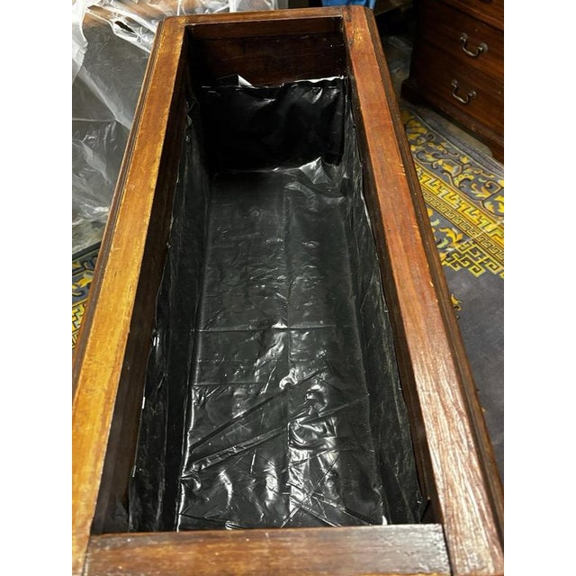Edwardian Country House Mahogany Jardiniere For Sale - Image 5 of 15