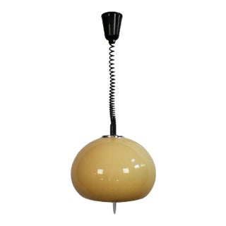 Mid-Century White Pendant Lamp by Guzzini for Meblo, 1970s For Sale