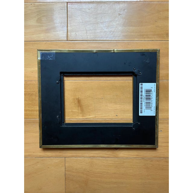Mid-Century Modern Brass & Glass Mosaic Frame For Sale - Image 3 of 9