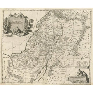 Map of the Holy Land, 1700 For Sale