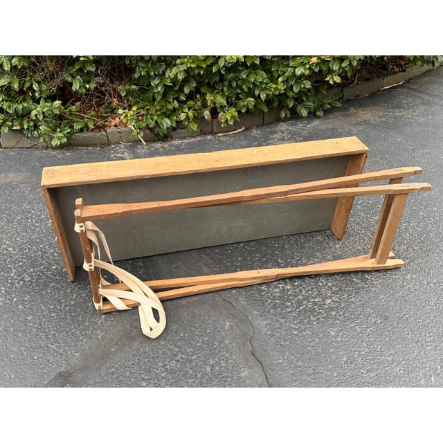 Rustic Zinc Lined Garden Table Bar Tray on Stand, One of a Kind For Sale - Image 9 of 12