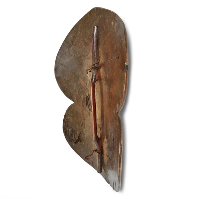 Antique Original Dogon African Wood Shield For Sale - Image 4 of 6