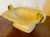 Tan Antique 19th Century English Drabware Footed Tazza Compote With Relief Molded Oak Leaves and Grape Vine Border For Sale - Image 8 of 13