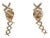 Tiffany & Co. 18ct Rose Gold Paloma Picasso Graffiti Earrings 5g, A Pair For Sale