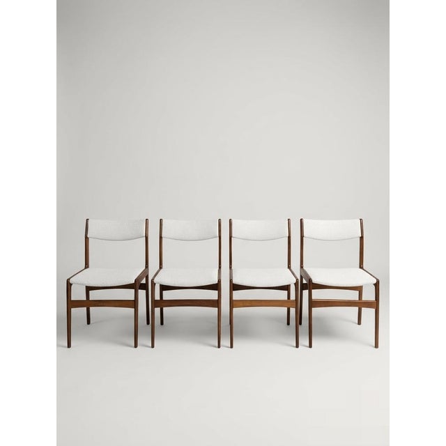 1960s Vintage Scandinavian Chairs by Erik Buch, 1960s, Set of 4 For Sale - Image 5 of 6