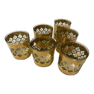 Mid 20th Century Culver Valencia Glasses- Set of 6 For Sale