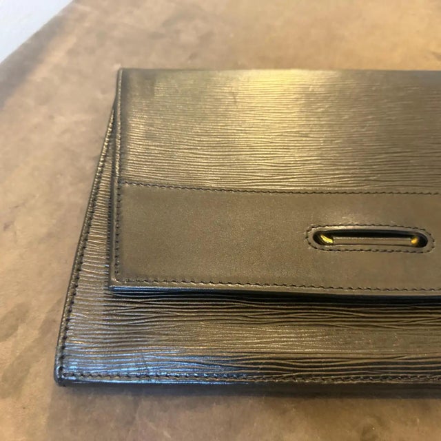 A 1993 Louis Vuitton Jena Black Epi Leather Clutch in Excellent Condition For Sale - Image 9 of 18