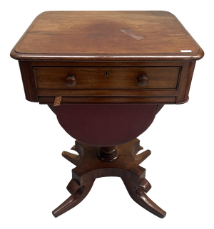 Antique Mahogany Sewing Table