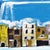 Bacio Con Vista Costiera Amalfitana - Original Amalfi Coast Cubist Figurative Mixed Media Acrylic Painting on Canvas For Sale In Los Angeles - Image 6 of 9