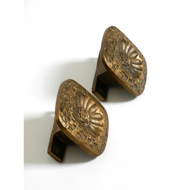 Mid-Century Modern Double-Sided Door Handles in Heavy Bronze, 1960s, Set of 2 For Sale - Image 10 of 18