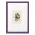Devil's Bit Scabious - Framed Original Botanical Mixed Media Painting on Antique Botanical Book Page by Lee Herring For Sale