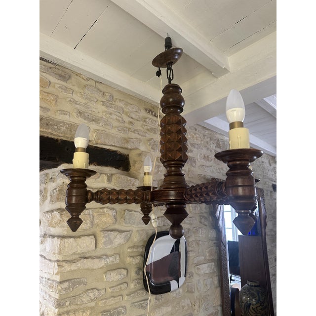 Vintage Pendant Light by Charles Dudouyt, 1940s For Sale - Image 13 of 18