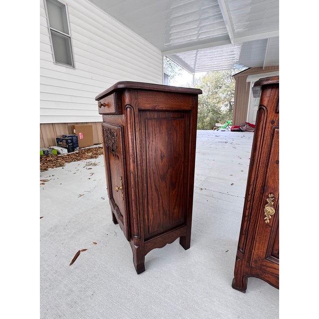 Louis XV Style Oak Jam Cabinet / Cupboard For Sale - Image 4 of 11