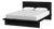 Halmstad Wood Platform Queen Bed, Black For Sale