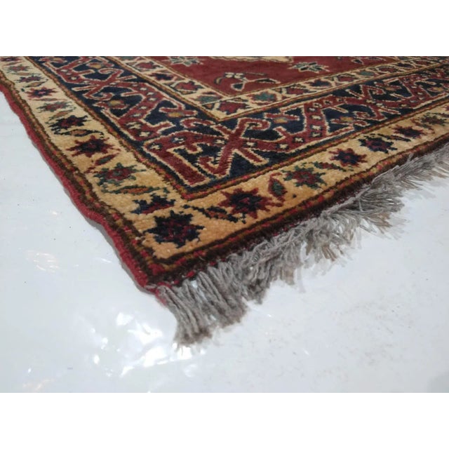 Brick Red 1990s Kazak Runner, 2'8" X 10' For Sale - Image 8 of 9