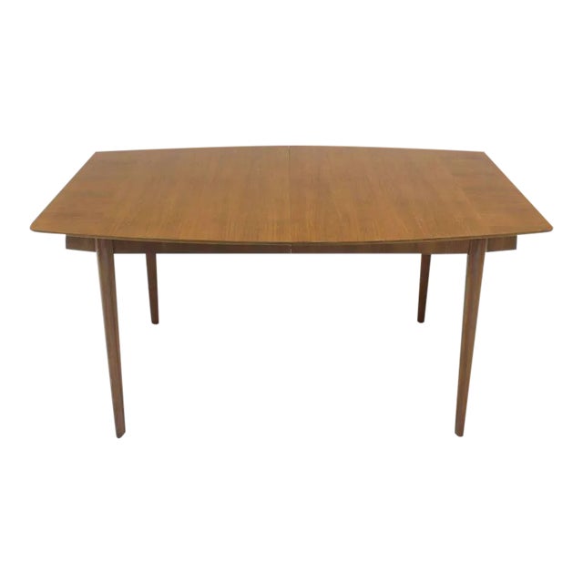 Mid-Century Modern Widdicomb Walnut Dining Table with Two Extension Boards Leaves For Sale
