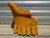 Antique Toadstool Armchair in Silky Yellow Velvet, 1950s For Sale - Image 13 of 18
