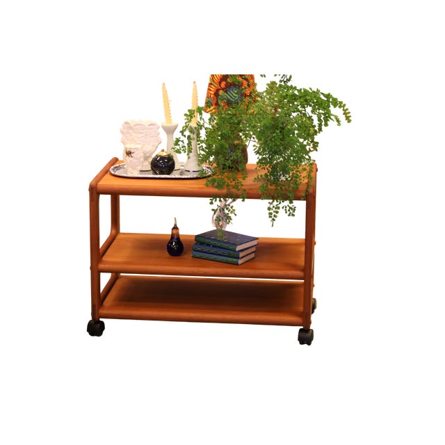 Danish Teak Bar Cart, 1960s For Sale - Image 15 of 18