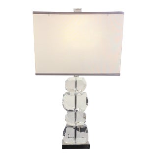 Global Views Stacked Gemstone Short Table Lamp For Sale