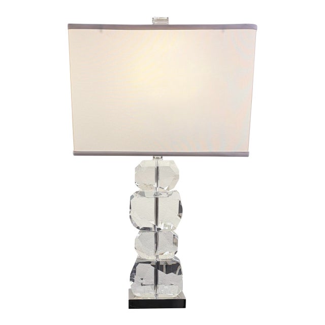 Global Views Stacked Gemstone Short Table Lamp For Sale